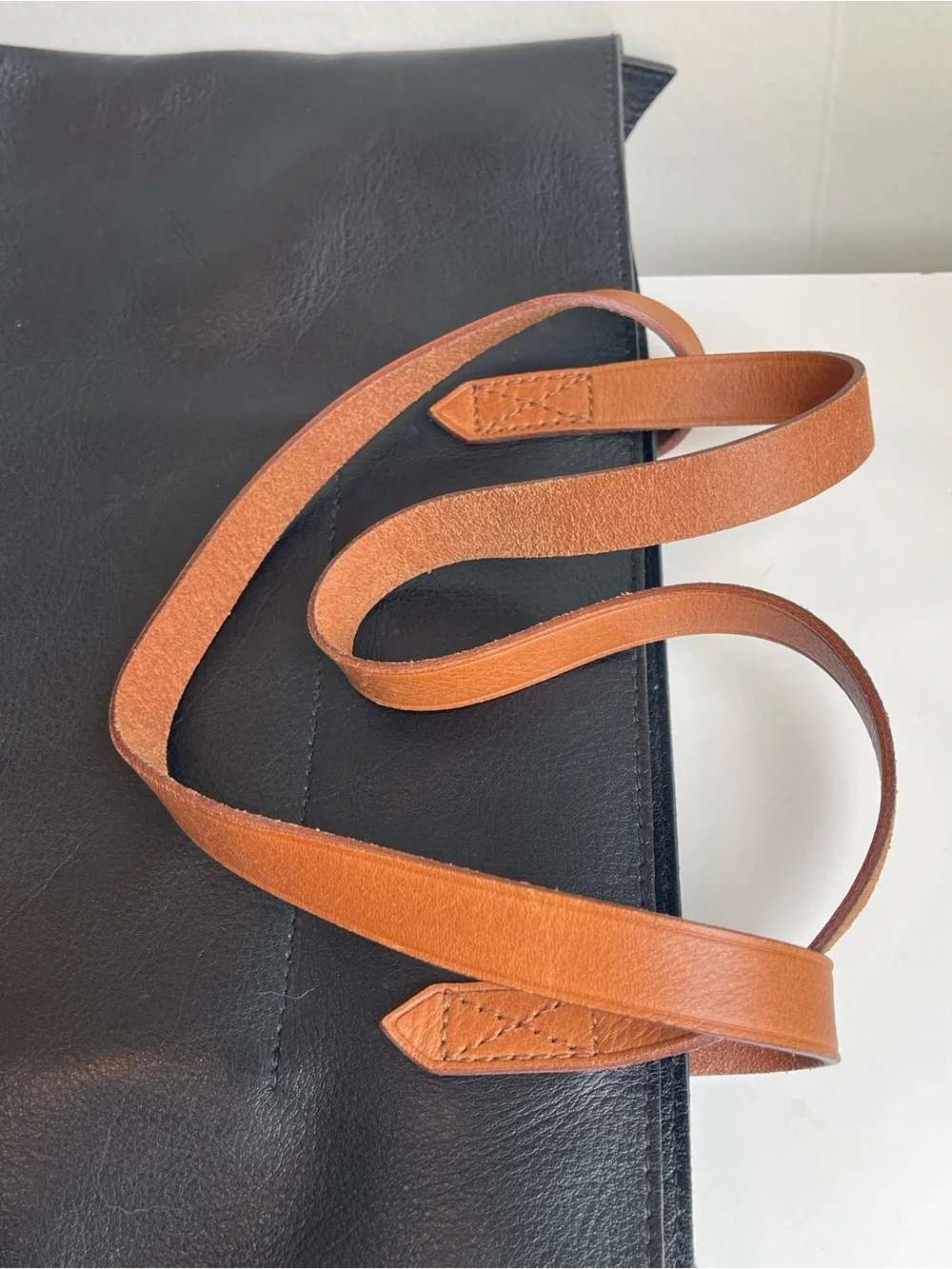 Madewell Top Zip Leather Tote Bag